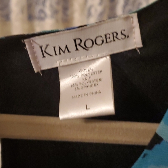 Kim Rogers Floral Kimono Style Dress Size Large - Picture 5 of 5